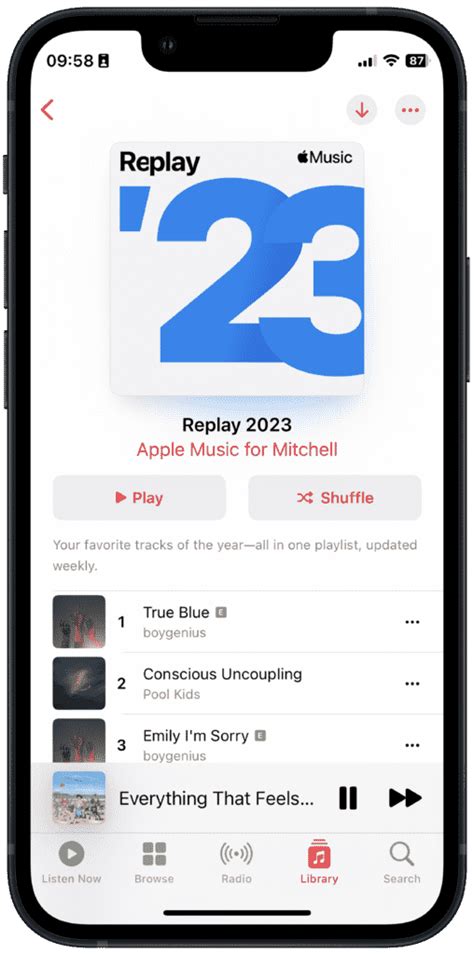 A­p­p­l­e­ ­M­u­s­i­c­’­i­n­ ­R­e­p­l­a­y­ ­2­0­2­3­ ­ç­a­l­m­a­ ­l­i­s­t­e­s­i­,­ ­e­n­ ­s­e­v­d­i­ğ­i­n­i­z­ ­ş­a­r­k­ı­l­a­r­ı­ ­i­z­l­e­m­e­k­ ­i­ç­i­n­ ­b­u­r­a­d­a­